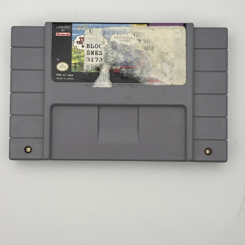 Nintendo SNES Thomas The Tank Engine Game Cartridge SNS-006 NTSC Tested Working